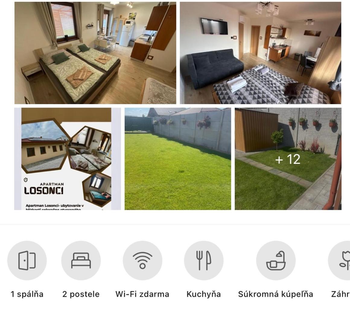 Apartman Losonci Nesvady- Pre 2 Osoby Studio Ngoại thất bức ảnh